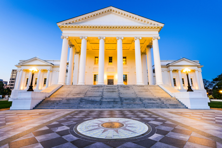 The State Capital building in Richmond Virginia